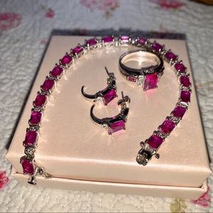 Tourmaline and diamond Jewelry Set